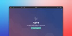 a screenshot of a web page with a colorful background